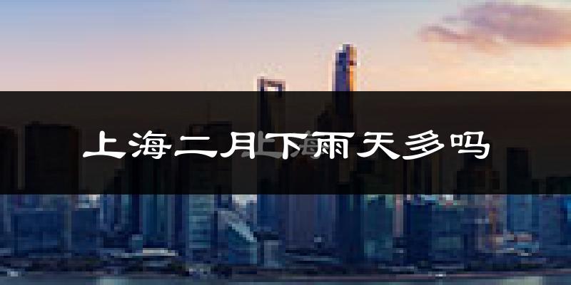 上海二月下雨天多吗?上海2月份降雨量多少?