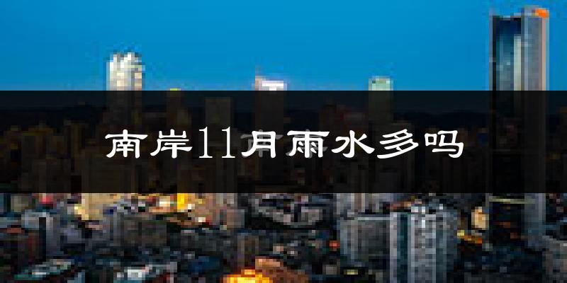 南岸11月雨水多吗?