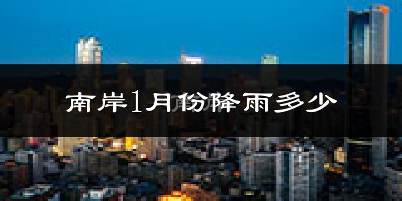 南岸1月份降雨多少?
