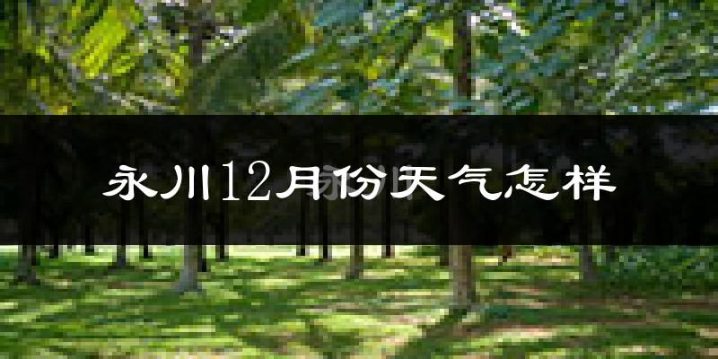 永川12月份天气怎样?永川十二月冷不冷?