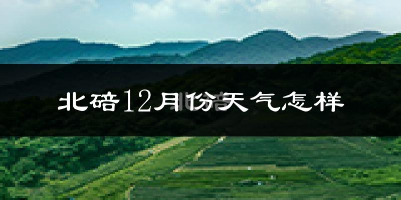 北碚12月份天气怎样?北碚十二月冷不冷?