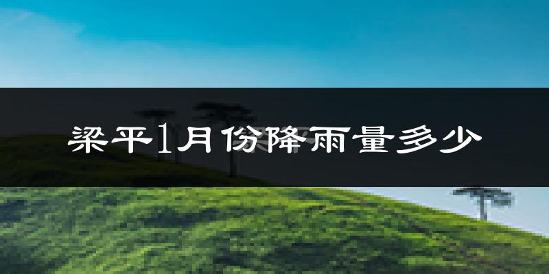 梁平1月份降雨量多少?梁平一月下雨多吗?