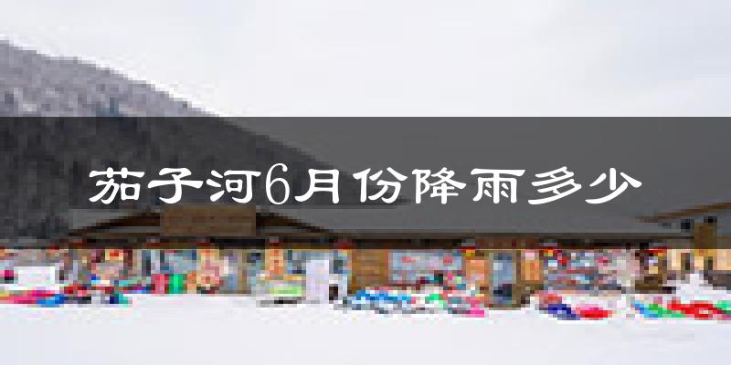 茄子河6月份降雨多少?