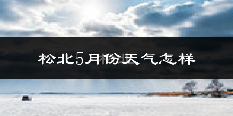 松北5月份天气怎样?松北五月冷不冷?