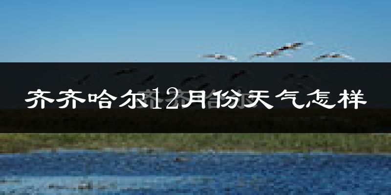 齐齐哈尔12月份天气怎样?齐齐哈尔十二月冷不冷?