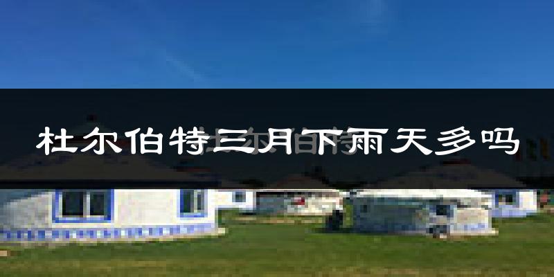杜尔伯特三月下雨天多吗?杜尔伯特3月份降雨量多少?