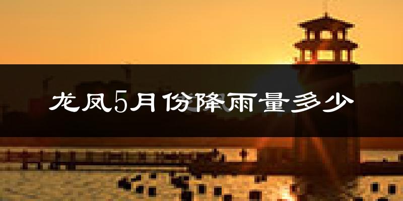 龙凤5月份降雨量多少?龙凤五月下雨多吗?