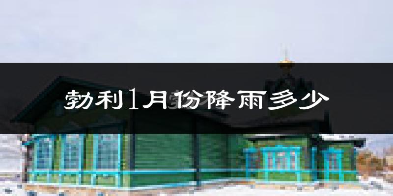 勃利1月份降雨多少?
