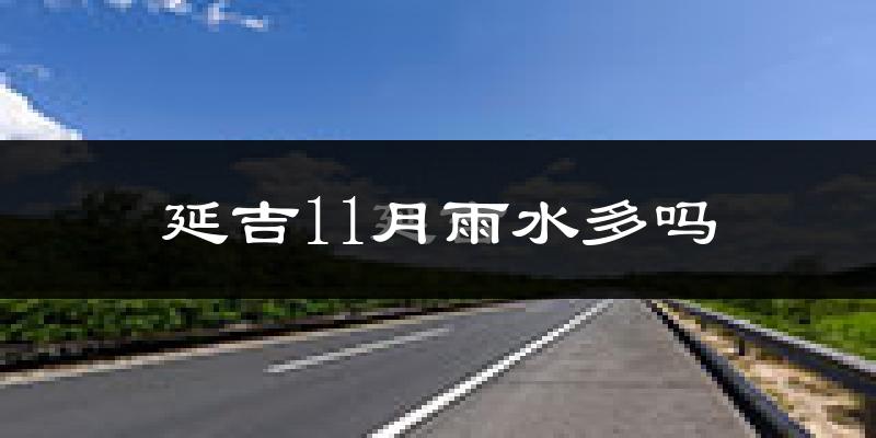 延吉11月雨水多吗?
