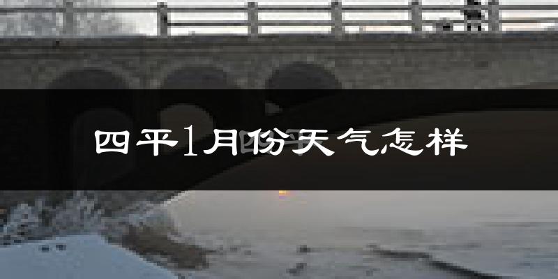 四平市1月份天气如何?很冷吗?