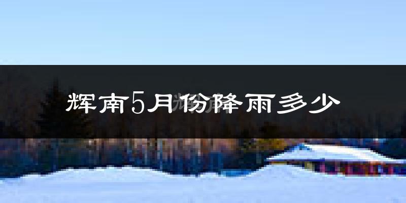 辉南5月份降雨多少?