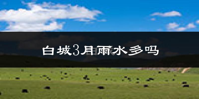 白城3月雨水多吗?