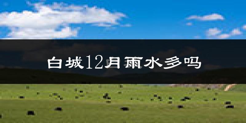 白城12月雨水多吗?