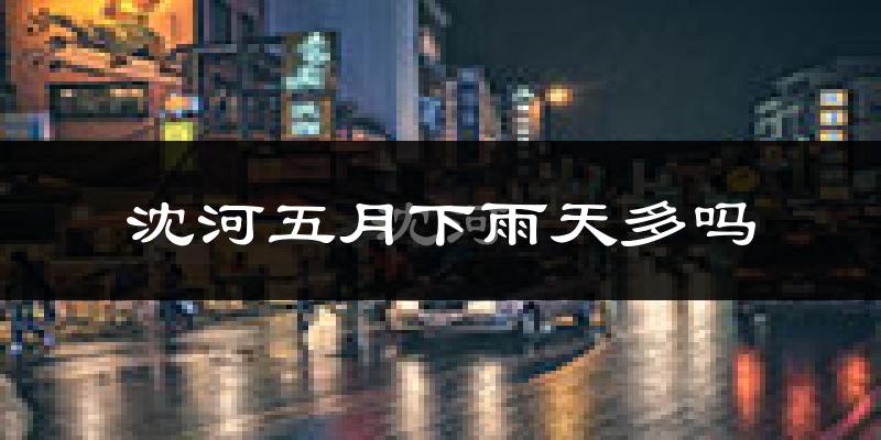 沈河五月下雨天多吗?沈河5月份降雨量多少?