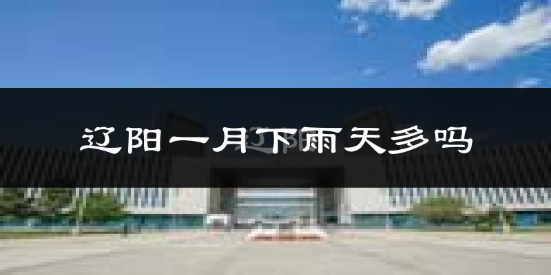 辽阳一月下雨天多吗?辽阳1月份降雨量多少?