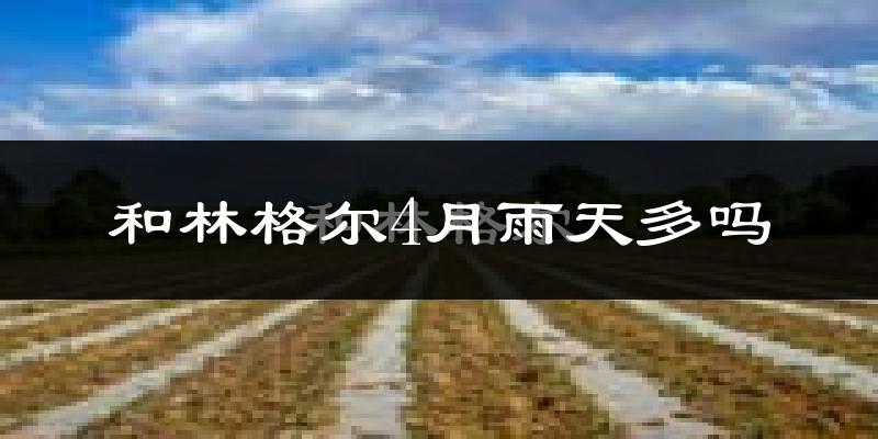 和林格尔4月雨天多吗?