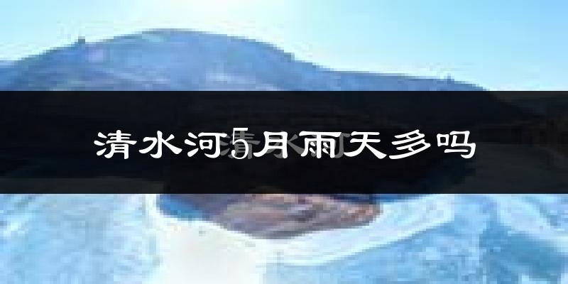 清水河5月雨天多吗?