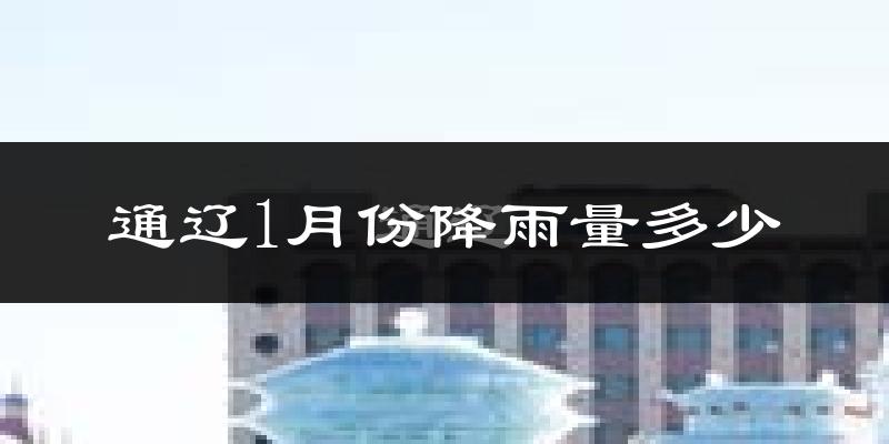 通辽1月份降雨量多少?通辽一月下雨多吗?