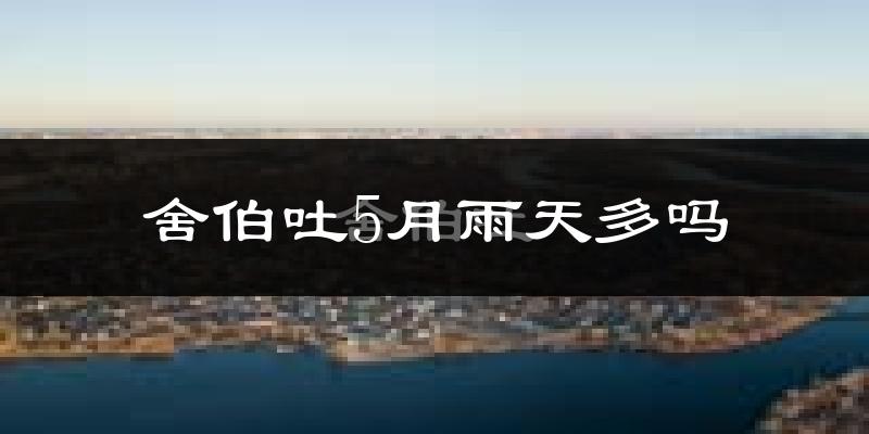 舍伯吐5月雨天多吗?