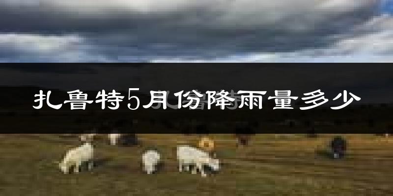 扎鲁特5月份降雨量多少?扎鲁特五月下雨多吗?