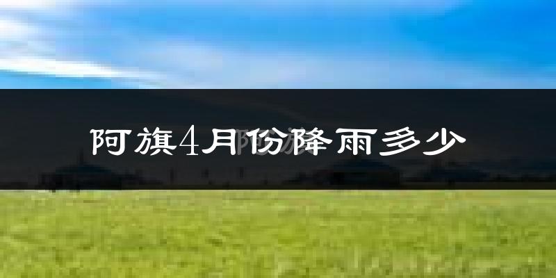 阿旗4月份降雨多少?