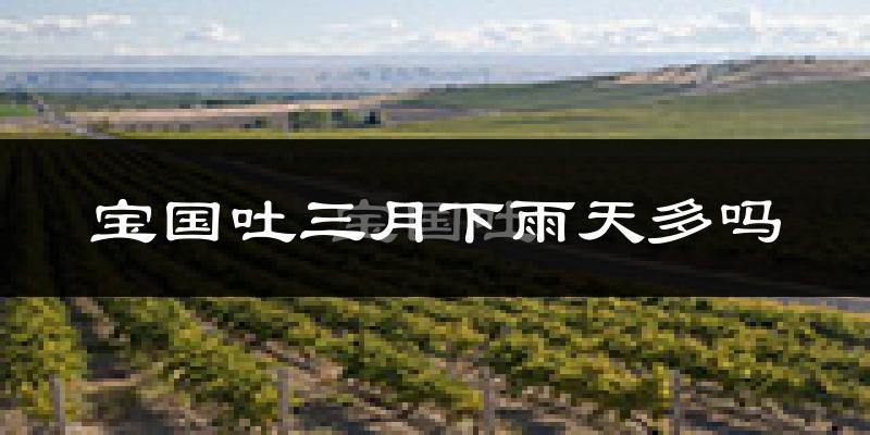 宝国吐三月下雨天多吗?宝国吐3月份降雨量多少?