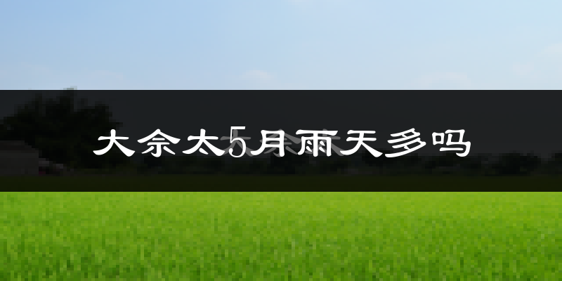 大佘太5月雨天多吗?