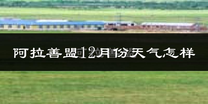 阿拉善盟12月份天气怎样?阿拉善盟十二月冷不冷?
