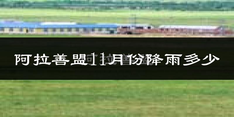 阿拉善盟11月份降雨多少?