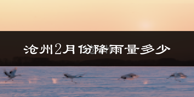 沧州2月份降雨量多少?沧州二月下雨多吗?
