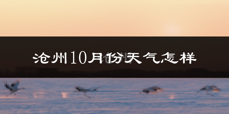 沧州10月份天气怎样?沧州十月冷吗?