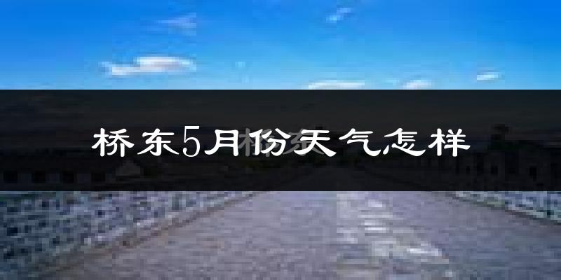 桥东5月份天气怎样?桥东五月冷吗?