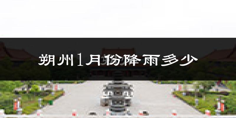 朔州1月份降雨多少?
