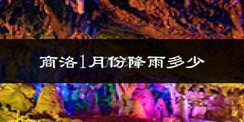 商洛1月份降雨多少?