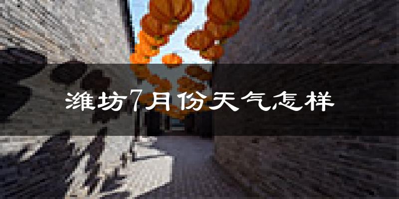 潍坊市7月份天气如何?很热吗?