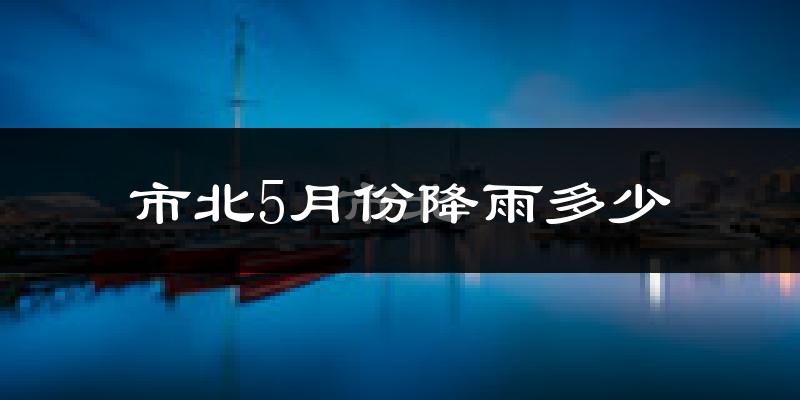 市北5月份降雨多少?