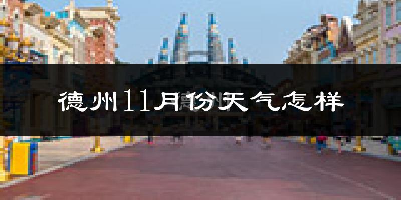 德州11月份天气怎样?德州十一月冷不冷?