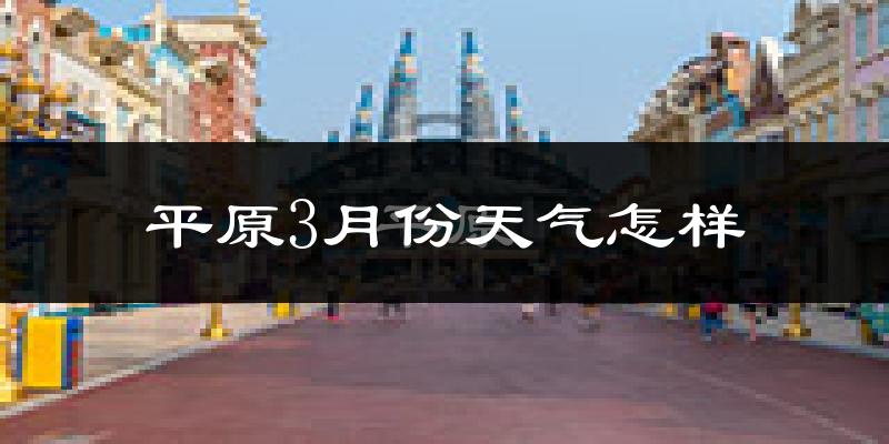 平原县3月份天气如何?冷吗?过去两年3月天气数据分析