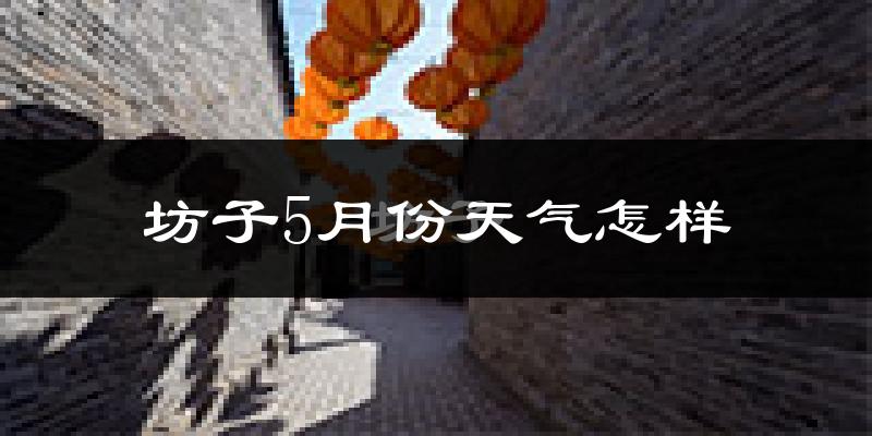 坊子5月份天气怎样?坊子五月冷不冷?
