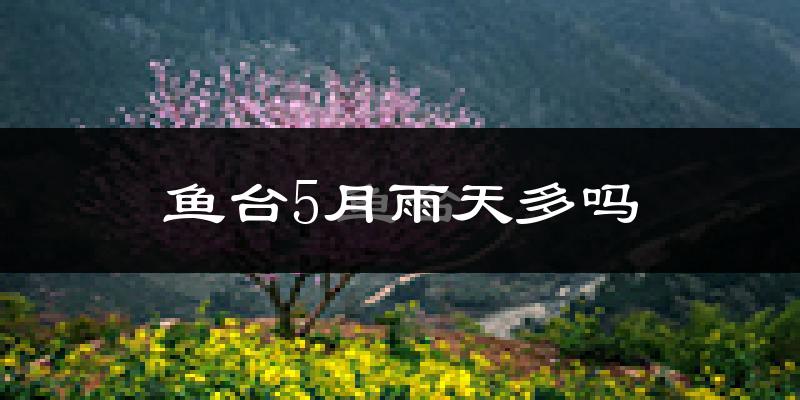 鱼台5月雨天多吗?