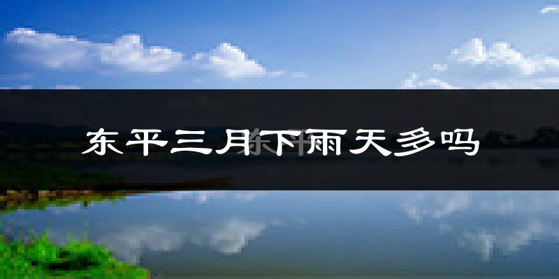东平三月下雨天多吗?东平3月份降雨量多少?