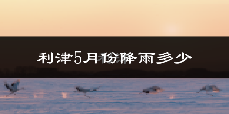 利津5月份降雨多少?