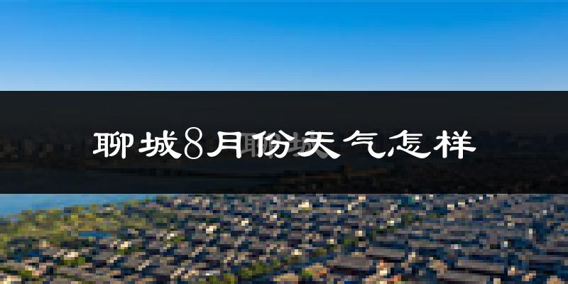 聊城市8月份天气如何?很热吗?