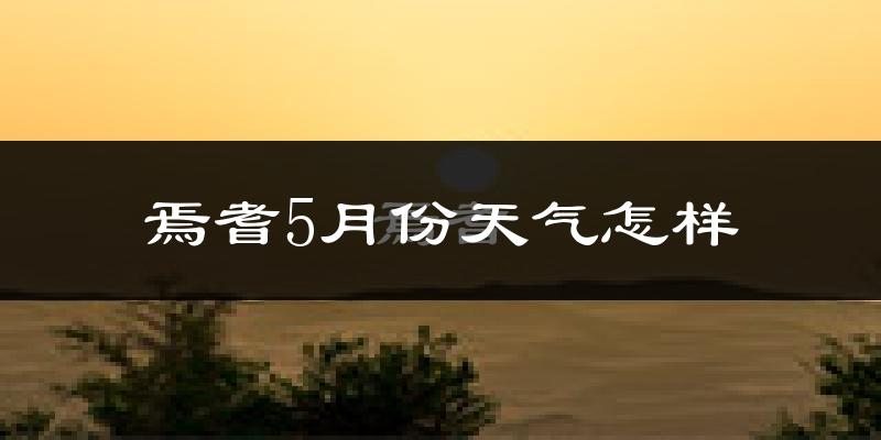 焉耆回族自治县5月份天气如何?很热吗?