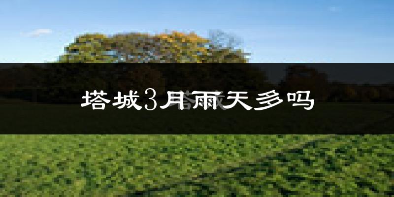 塔城3月雨天多吗?