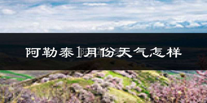 阿勒泰市1月份天气如何?很冷吗?