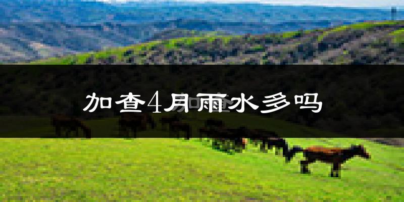 加查4月雨水多吗?