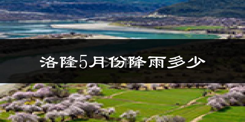 洛隆5月份降雨多少?