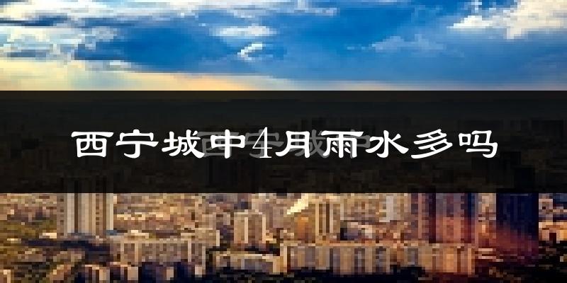 西宁城中4月雨水多吗?