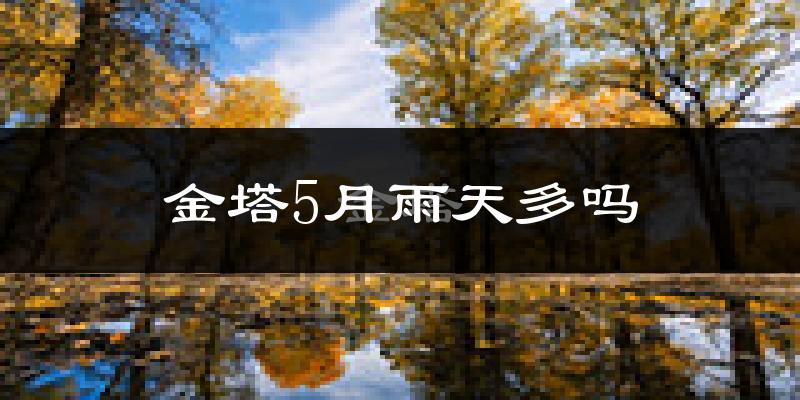 金塔5月雨天多吗?